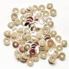 100 6x1mm Bright Silver Plated Metal Rondelle Beads